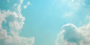 A blue sky with clouds